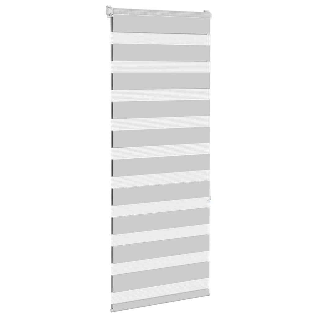 VidaXL zebra rullegardin 60x150 cm stofbredde 55,9 cm lysegrå