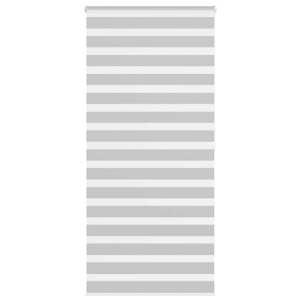 VidaXL zebra rullegardin 110x200 cm stofbredde 105,9 cm lysegrå