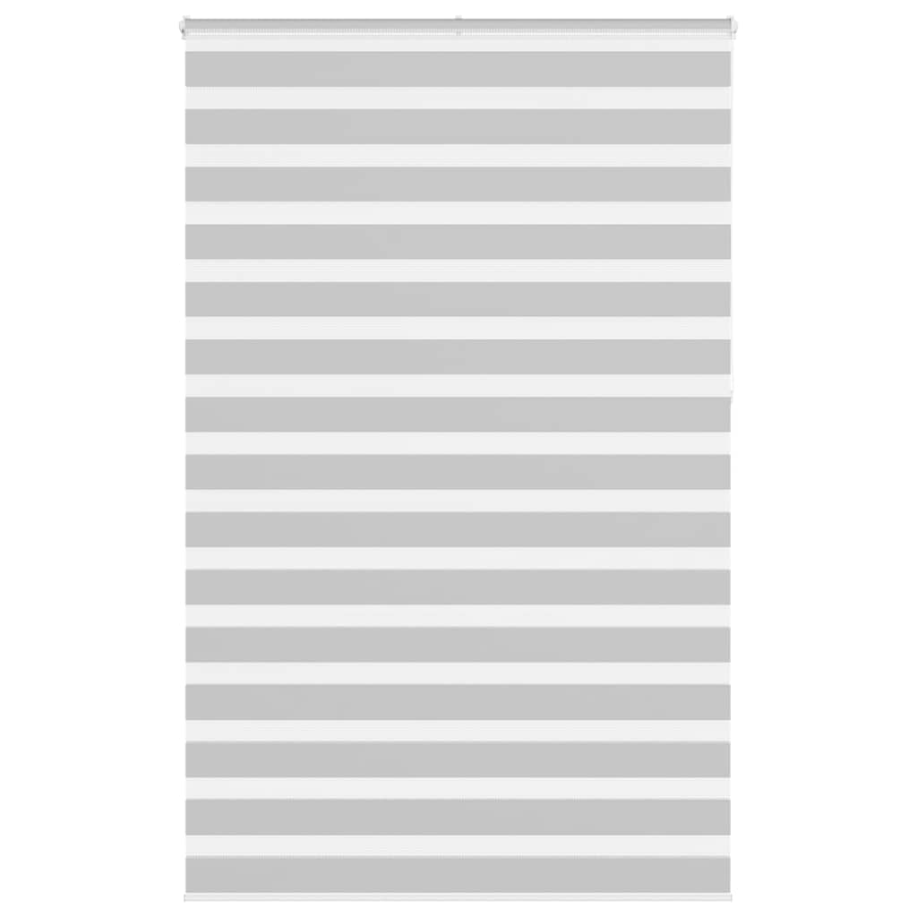 VidaXL zebra rullegardin 145x230 cm stofbredde 140,9 cm lysegrå