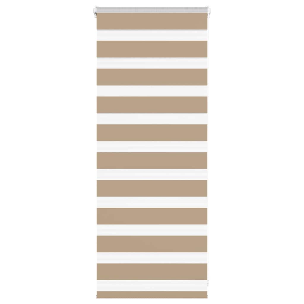 VidaXL zebragardin 60x100 cm stofbredde 55,9 cm polyester sandbrun