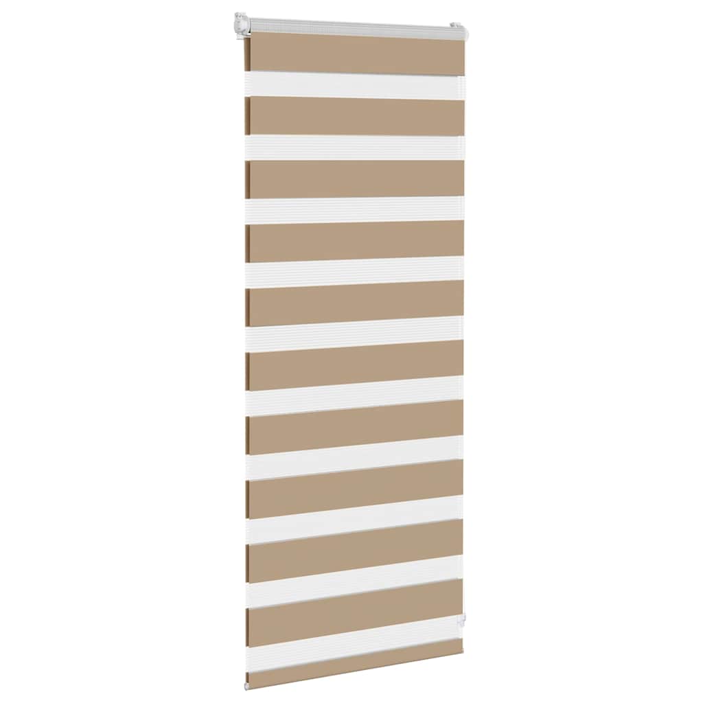 VidaXL zebragardin 60x100 cm stofbredde 55,9 cm polyester sandbrun