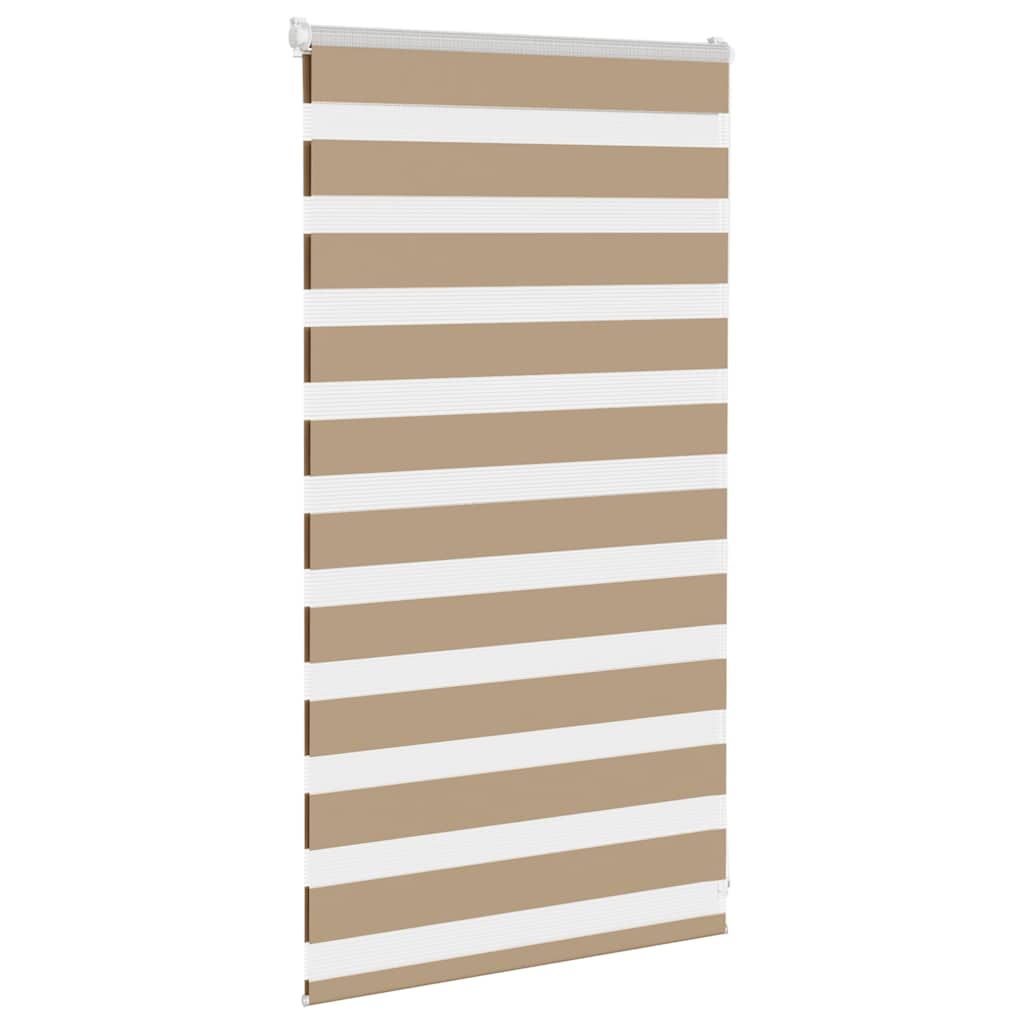 VidaXL zebragardin 80x100 cm stofbredde 75,9 cm polyester sandbrun