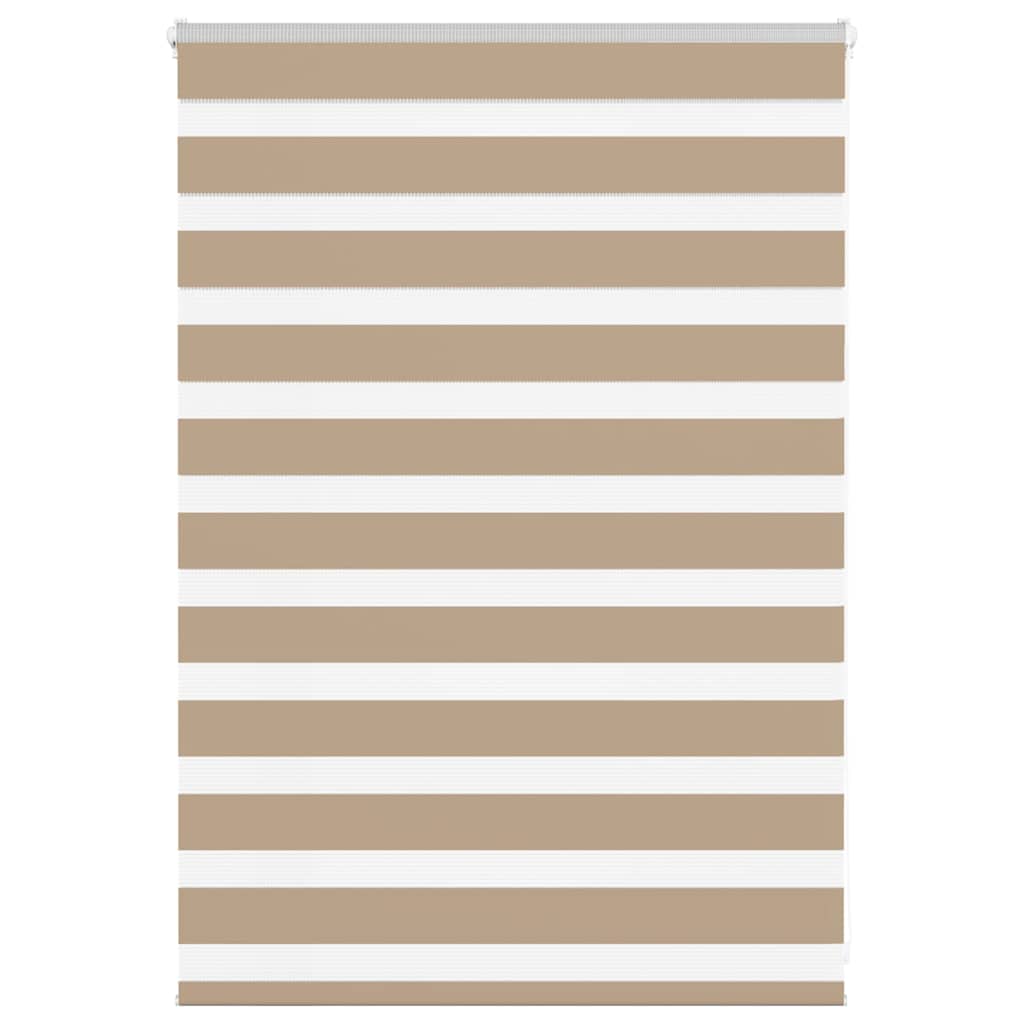 VidaXL zebragardin 100x100 cm stofbredde 95,9 cm polyester sandbrun