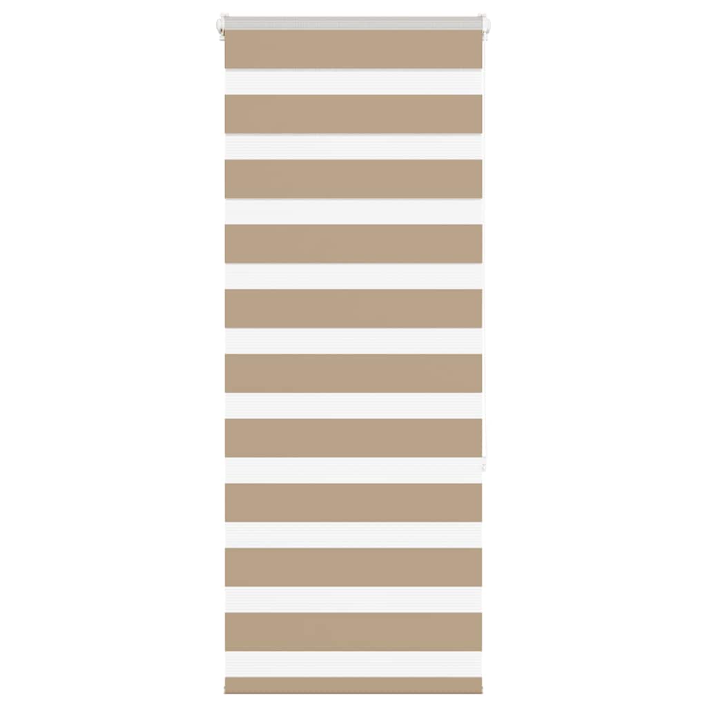 VidaXL zebragardin 60x150 cm stofbredde 55,9 cm polyester sandbrun