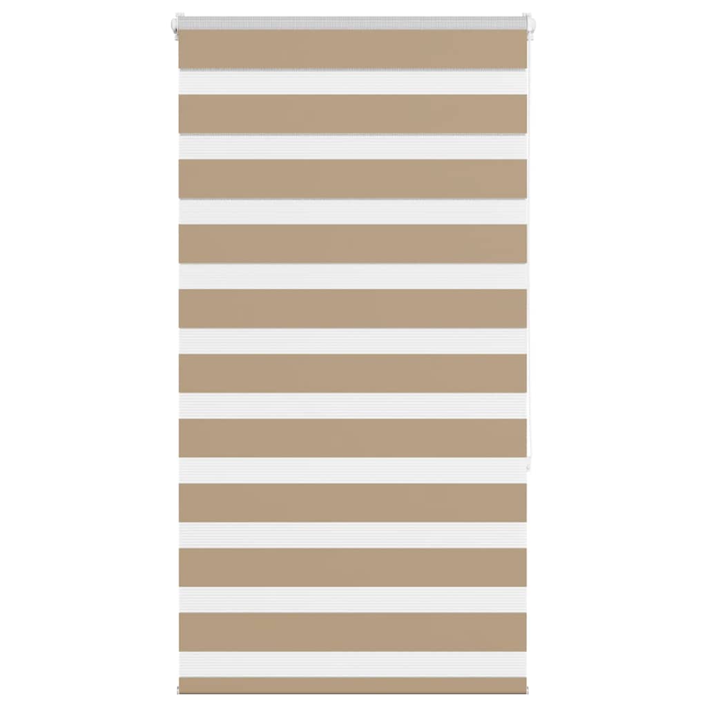 VidaXL zebragardin 75x150 cm stofbredde 70,9 cm polyester sandbrun