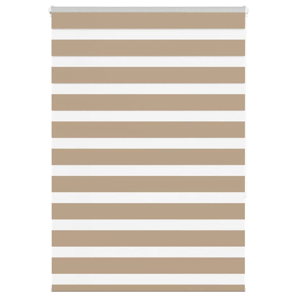 VidaXL zebragardin 105x150 cm stofbredde 100,9 cm polyester sandbrun