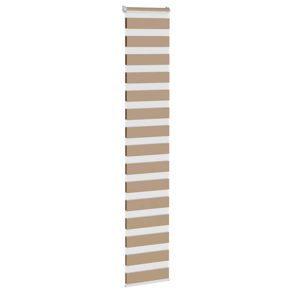 VidaXL zebragardin 40x200 cm stofbredde 35,9 cm polyester sandbrun