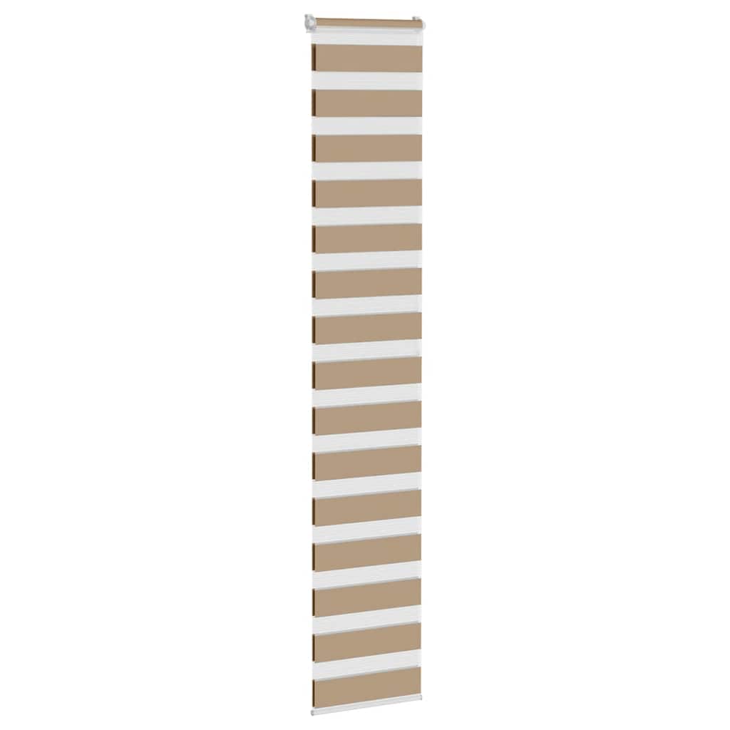 VidaXL zebragardin 45x200 cm stofbredde 40,9 cm polyester sandbrun