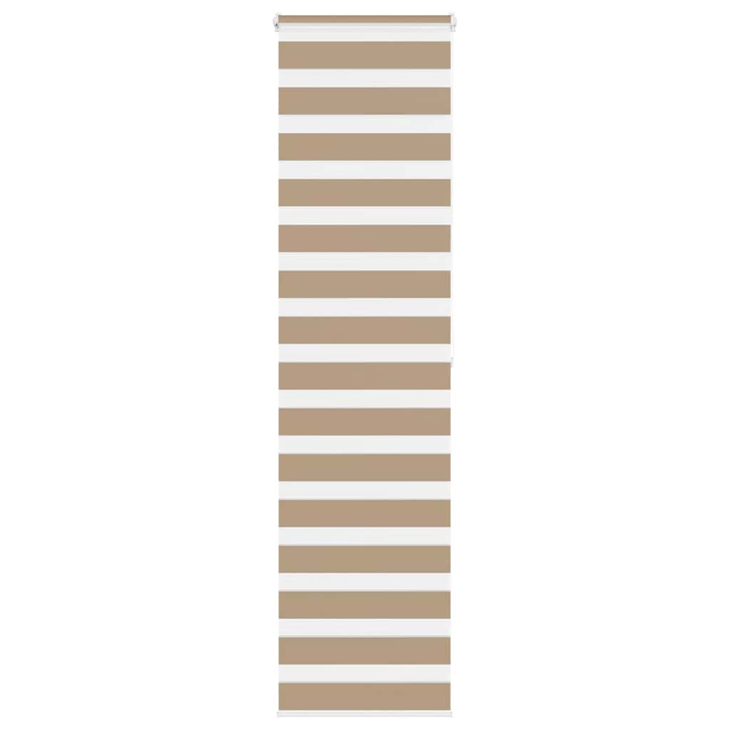 VidaXL zebragardin 65x200 cm stofbredde 60,9 cm polyester sandbrun