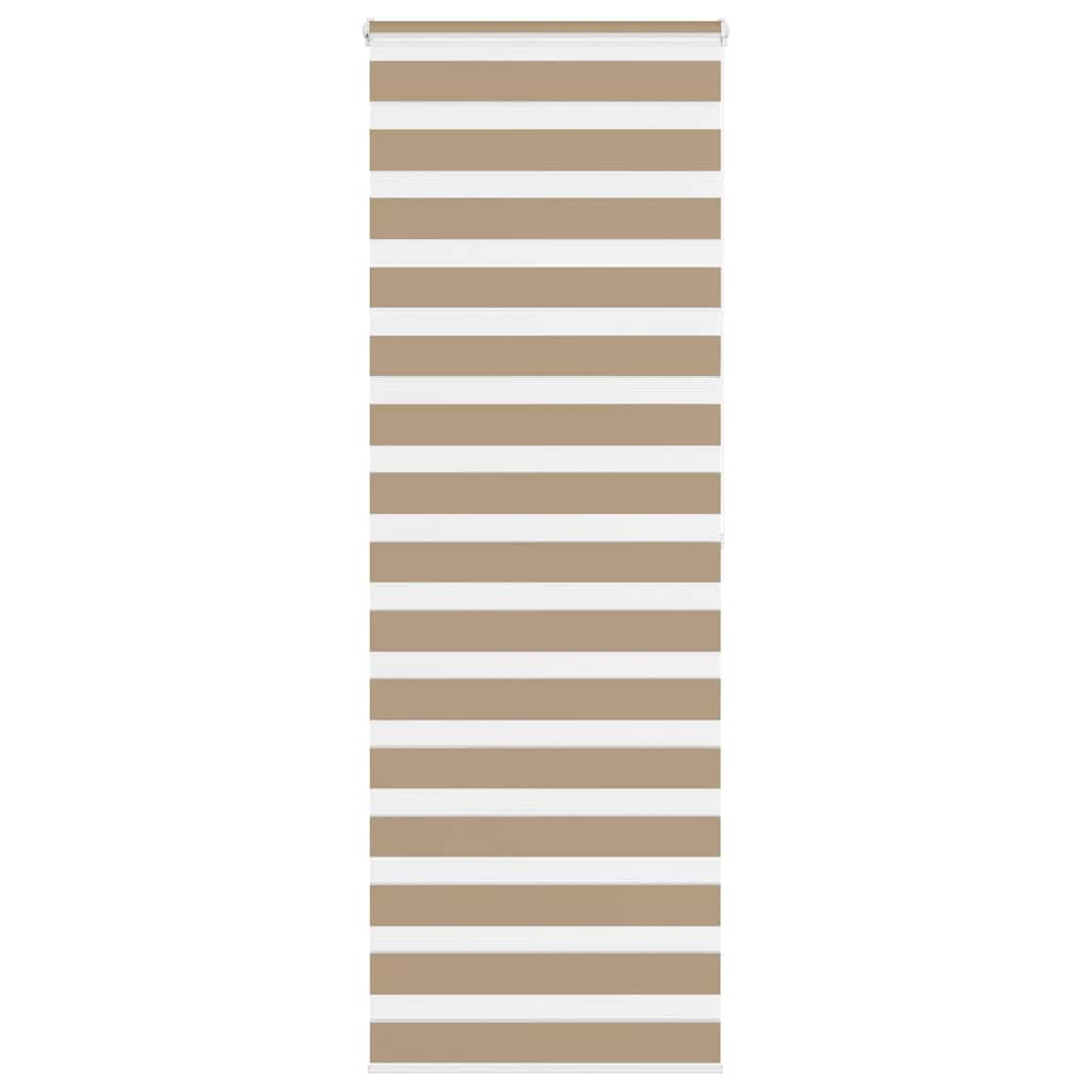 VidaXL zebragardin 85x200 cm stofbredde 80,9 cm polyester sandbrun