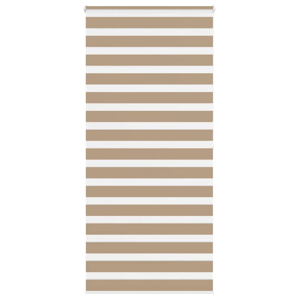 VidaXL zebragardin 100x200 cm stofbredde 95,9 cm polyester sandbrun