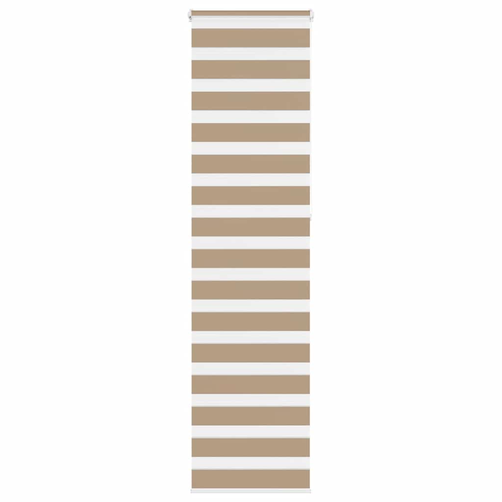 VidaXL zebragardin 55x230 cm stofbredde 50,9 cm polyester sandbrun