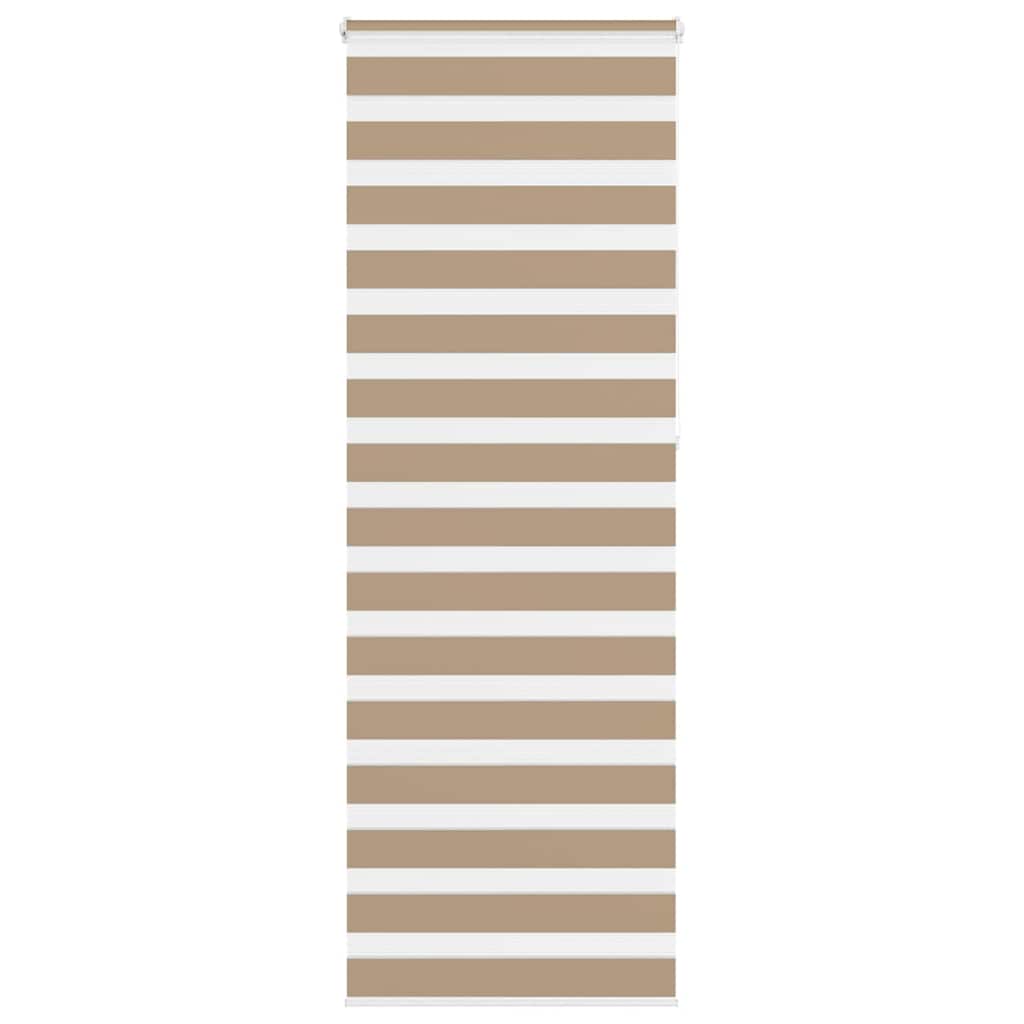 VidaXL zebragardin 75x230 cm stofbredde 70,9 cm polyester sandbrun