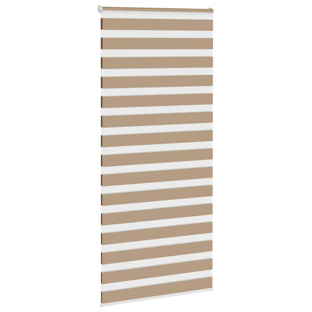 VidaXL zebragardin 100x230 cm stofbredde 95,9 cm polyester sandbrun