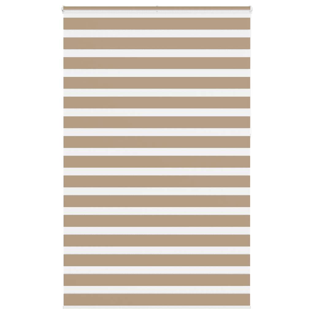 VidaXL zebragardin 145x230 cm stofbredde 140,9 cm polyester sandbrun