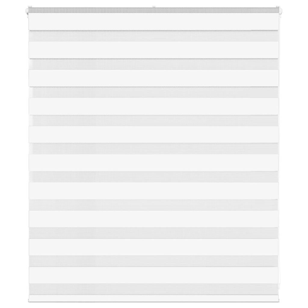 VidaXL zebragardin 135x100 cm stofbredde 130,9 cm polyester hvid