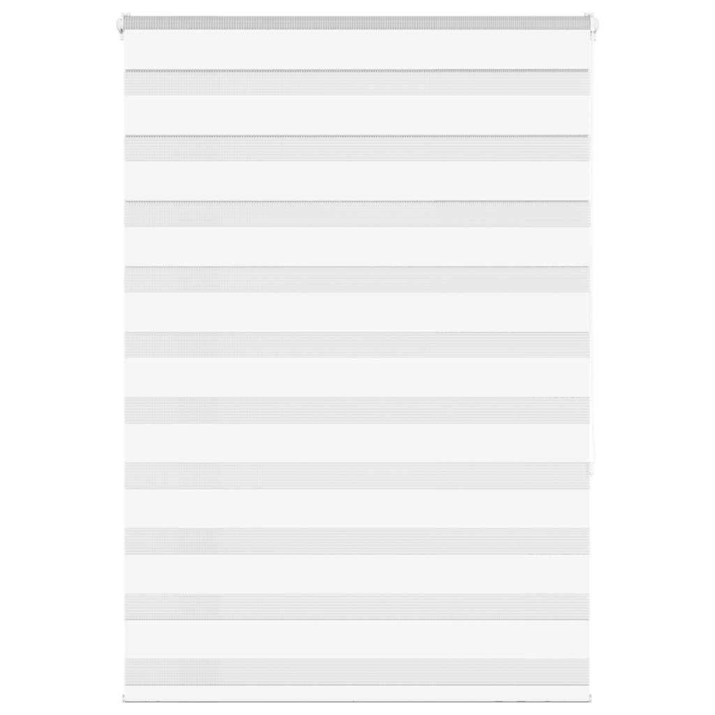VidaXL zebra rullegardin 95x150 cm stofbredde 90,9 cm polyester hvid