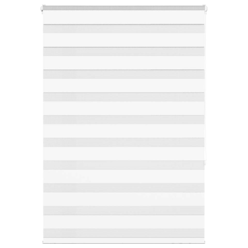 Vidaxx zebra rullegardin 100x150 cm stofbredde 95,9 cm polyester hvid