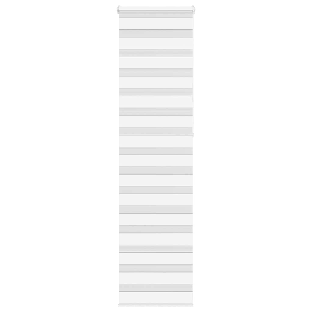 VidaXL zebra rullegardin 60x230 cm stofbredde 55,9 cm polyester hvid