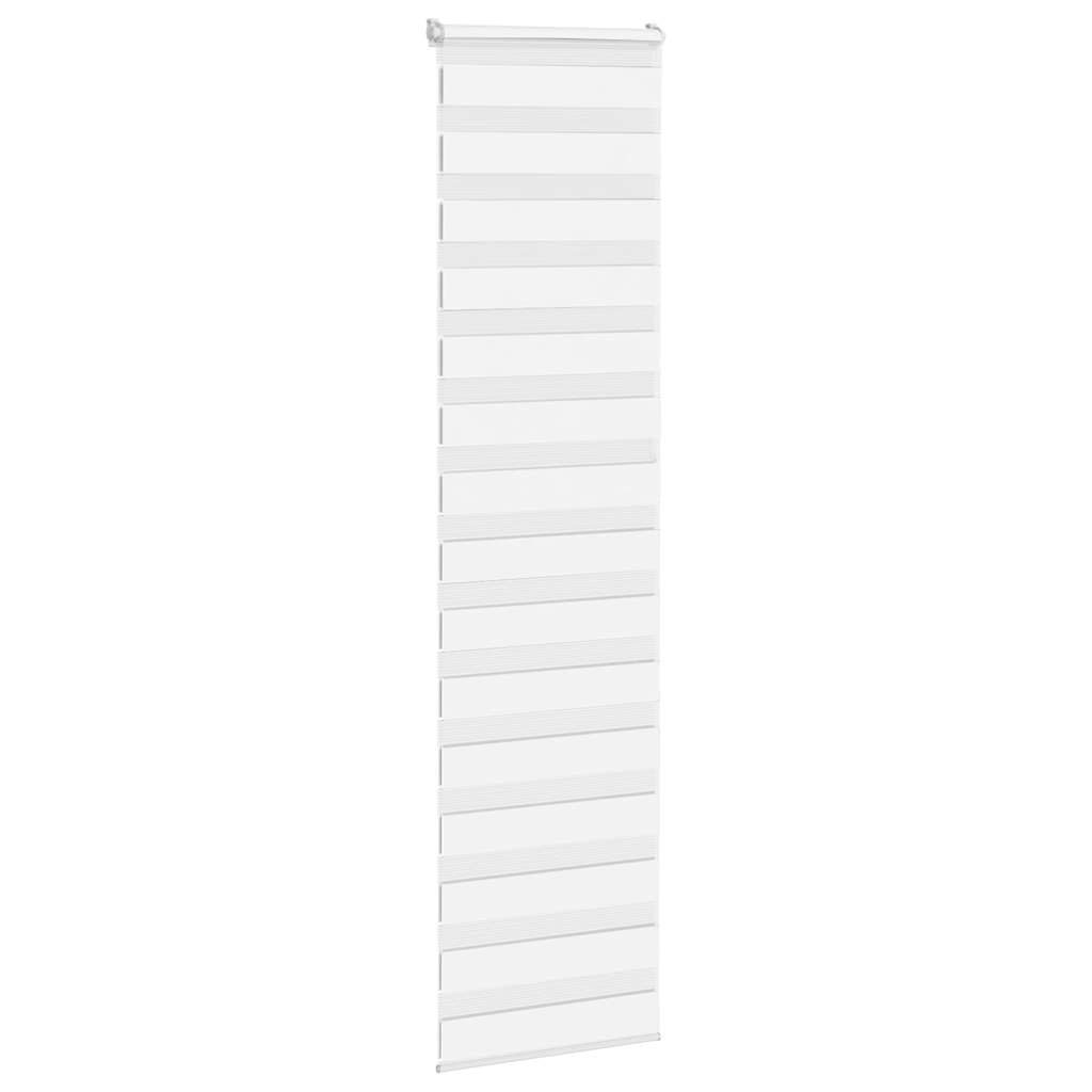 VidaXL zebra rullegardin 60x230 cm stofbredde 55,9 cm polyester hvid