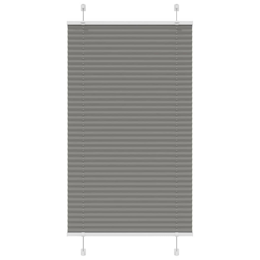 Vidaxx plisseret rullegardin 75x100 cm stofbredde 74,4 cm antracit
