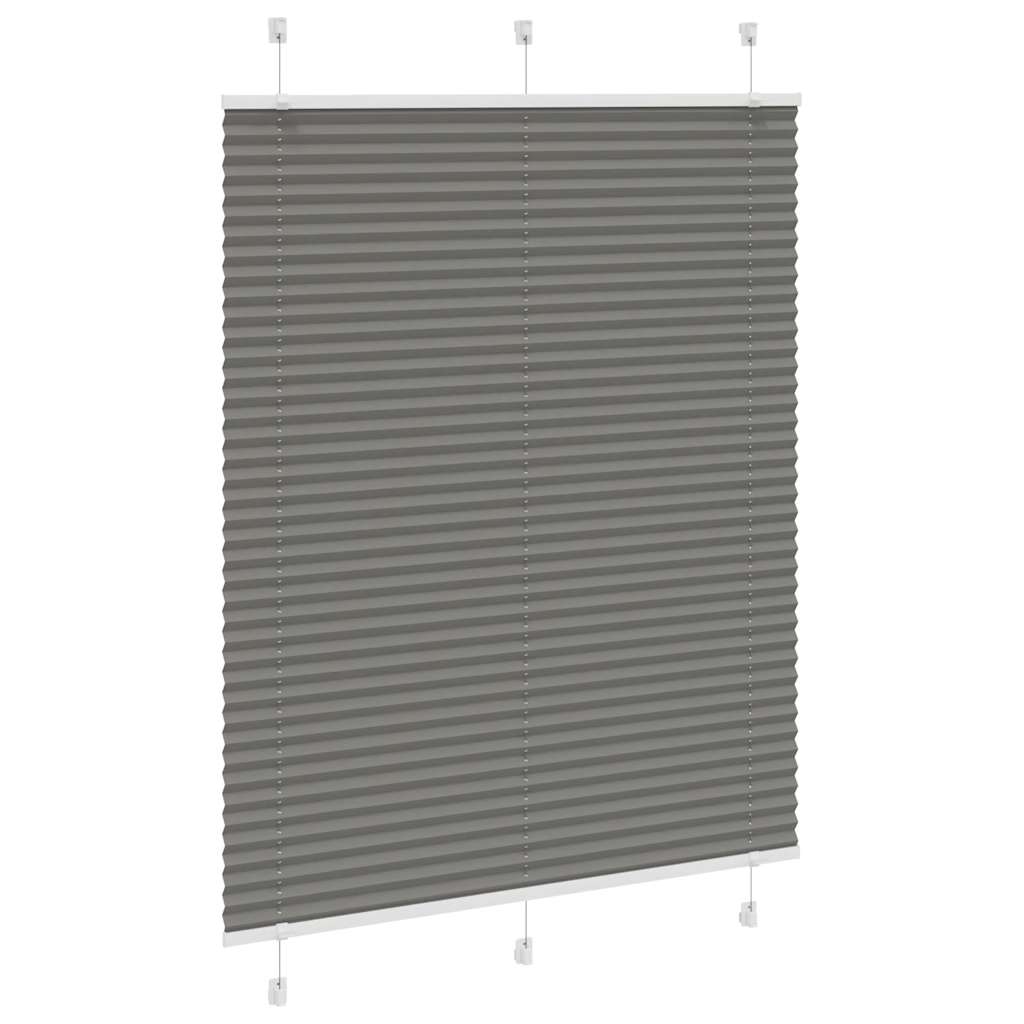 Vidaxx plisseret rullegardin 105x100 cm stofbredde 104,4 cm antracit