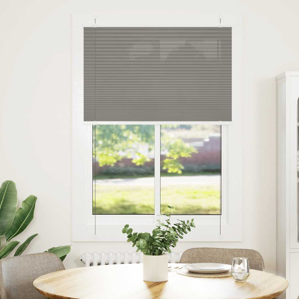 Vidaxl plissé rolgordijn 90x150 cm stofbreedte 89,4 cm antraciet