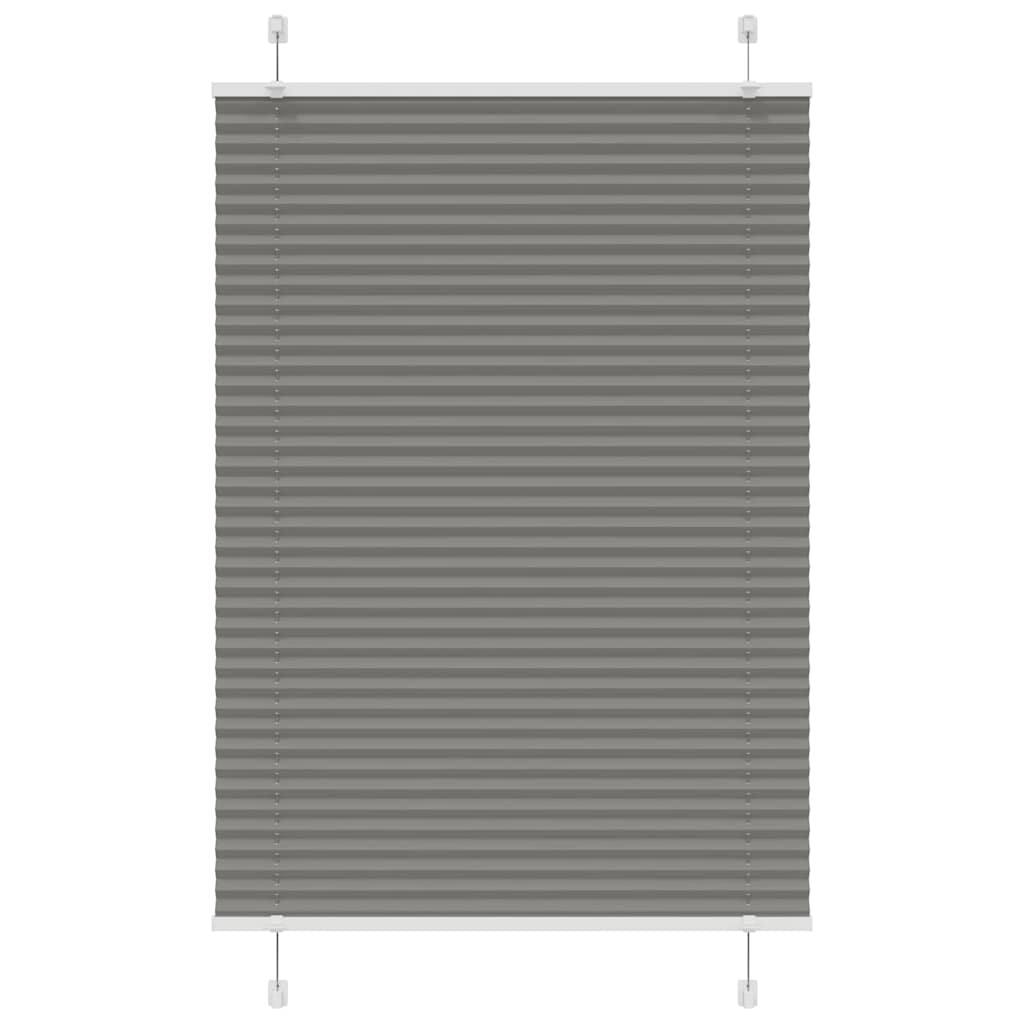 Vidaxl plissé rolgordijn 100x150 cm stofbreedte 99,4 cm antraciet