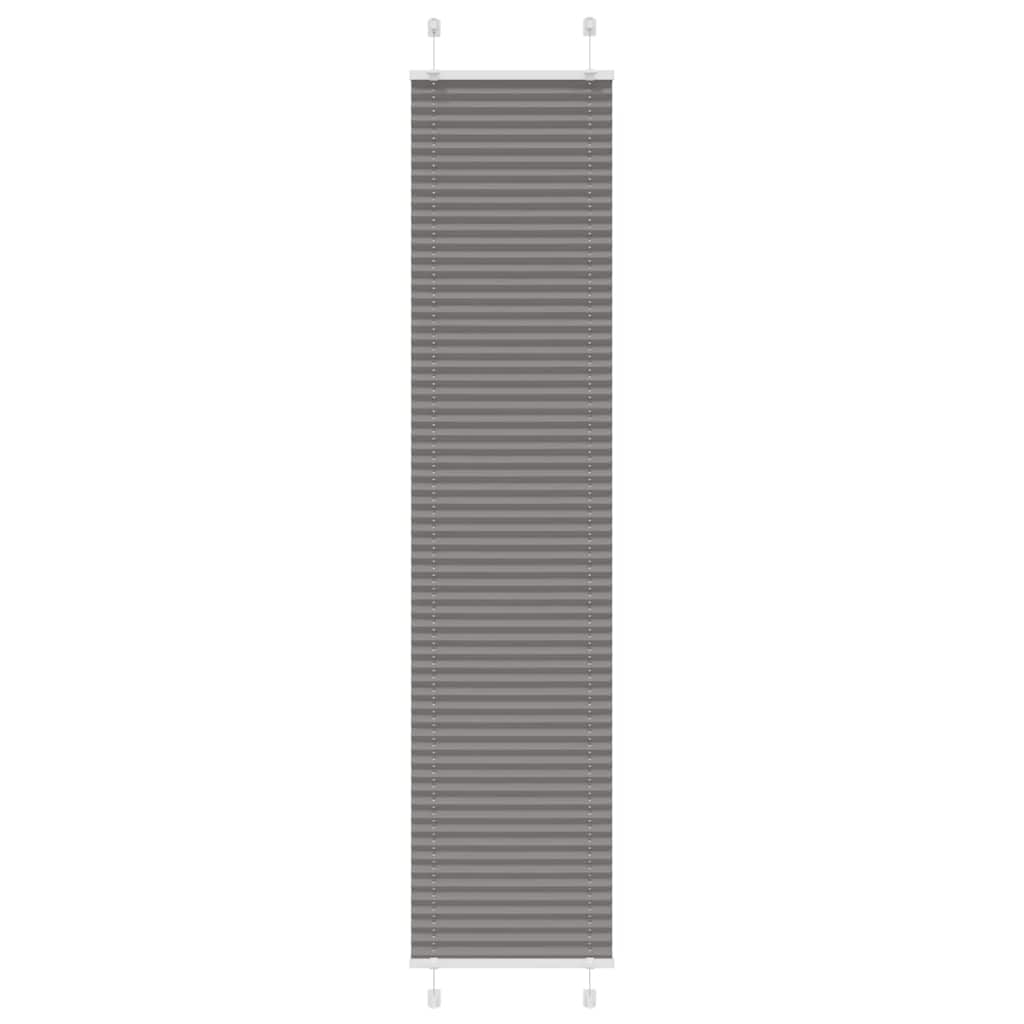 Vidaxl plissé rolgordijn 45x200 cm stofbreedte 44,4 cm antraciet