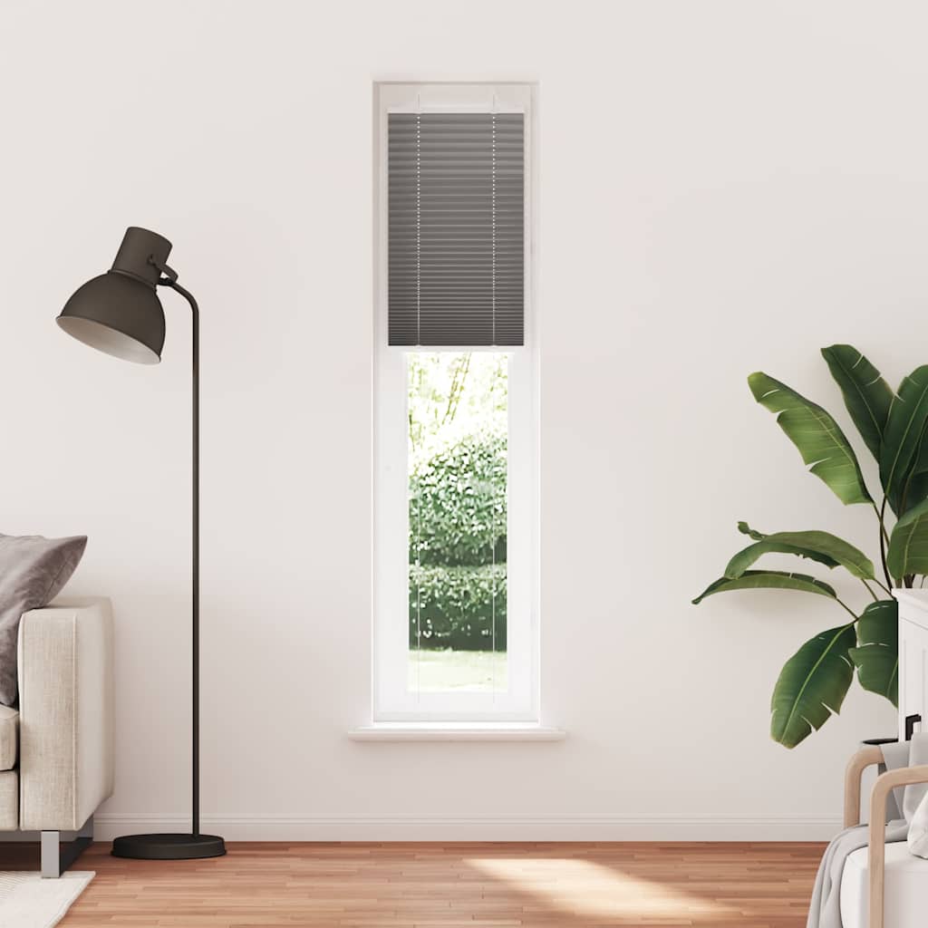 Vidaxl plissé rolgordijn 45x200 cm stofbreedte 44,4 cm antraciet