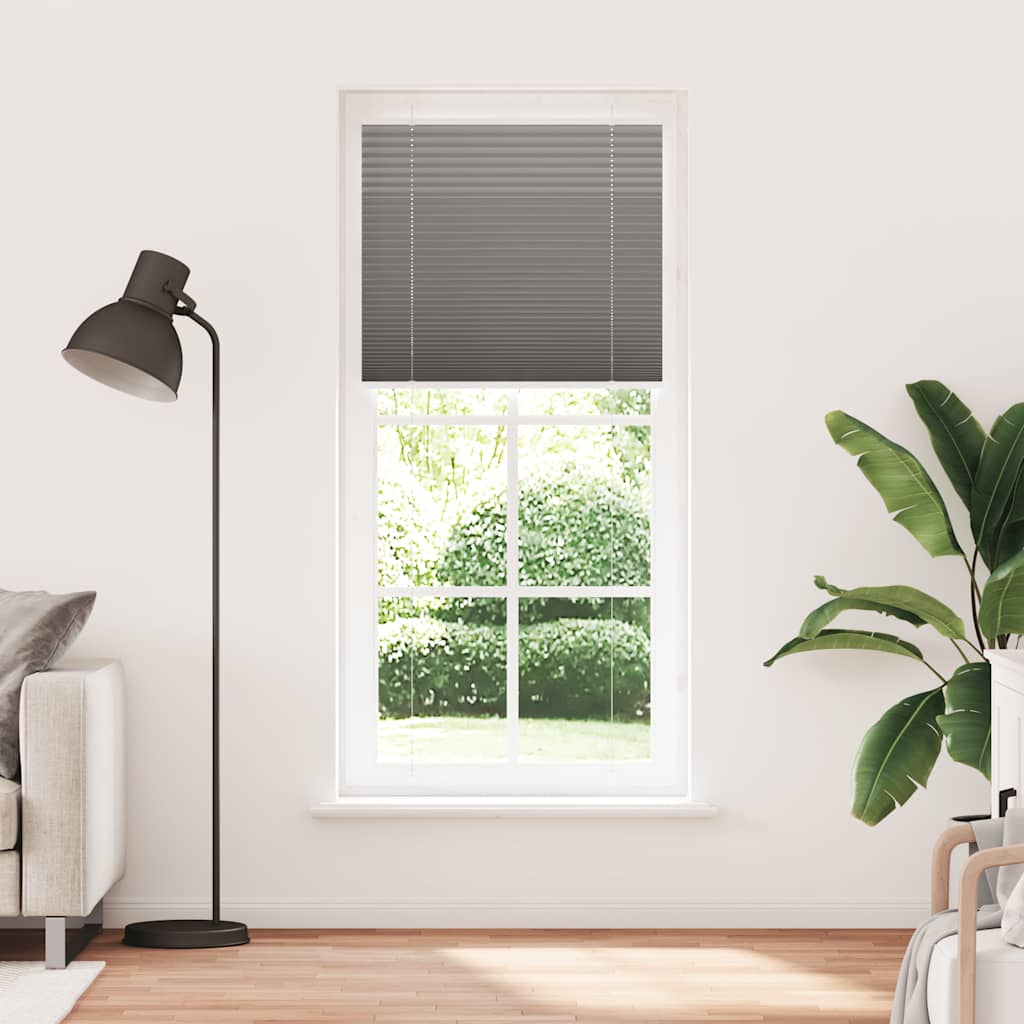 Vidaxl plissé rolgordijn 95x200 cm stofbreedte 94,4 cm antraciet