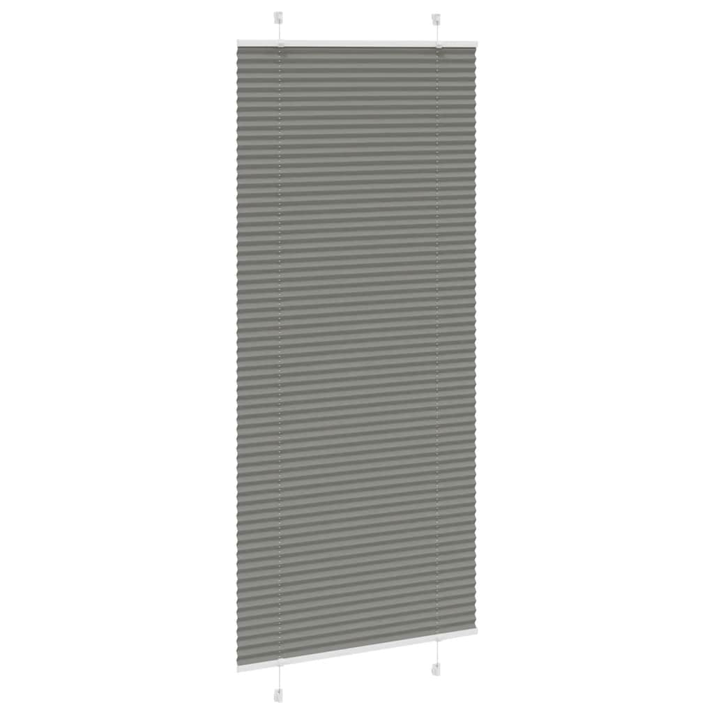 Vidaxl plissé rolgordijn 95x200 cm stofbreedte 94,4 cm antraciet