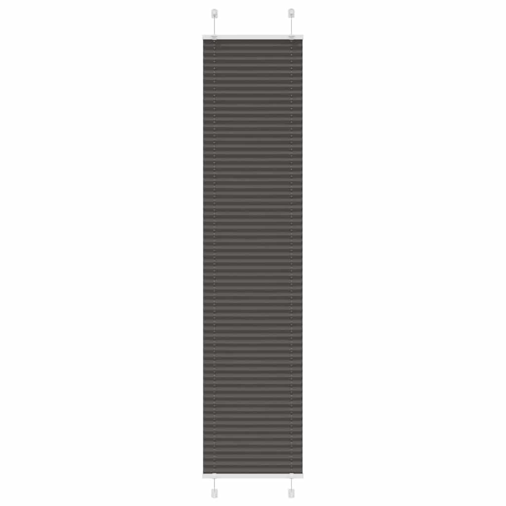 Vidaxl plissé rolgordijn 50x200 cm stofbreedte 49,4 cm polyester zwart