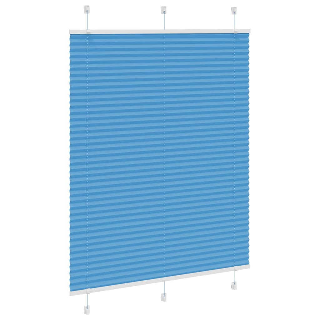 Vidaxl plissé rolgordijn 110x100cm stofbreedte 109,4cm polyester blauw