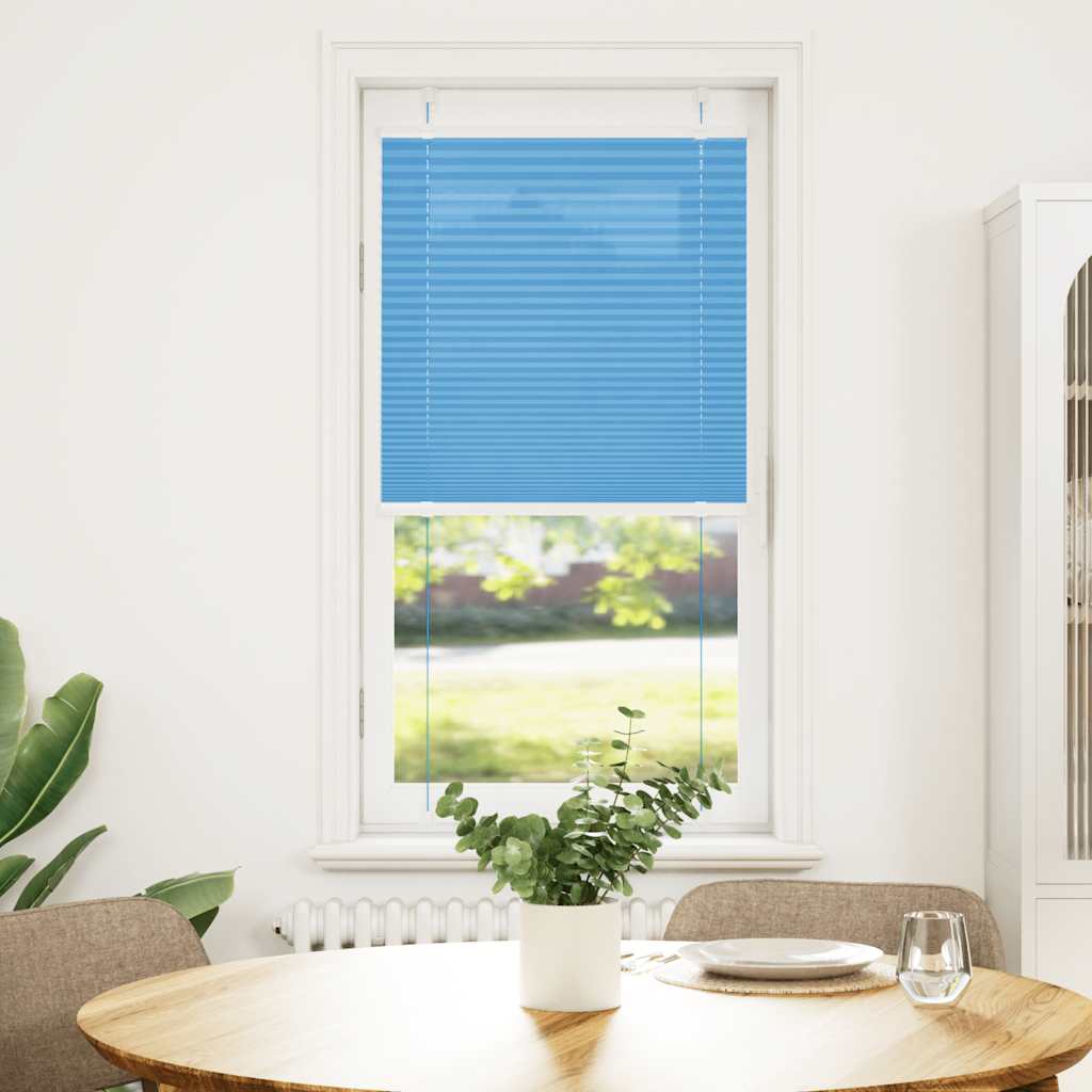 Vidaxl plissé rolgordijn 65x150 cm stofbreedte 64,4 cm polyester blauw