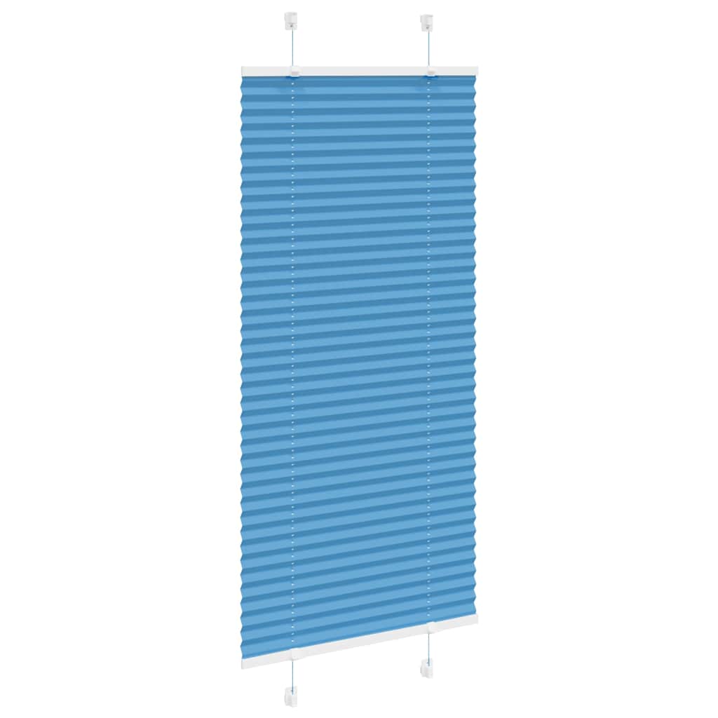 Vidaxl plissé rolgordijn 65x150 cm stofbreedte 64,4 cm polyester blauw