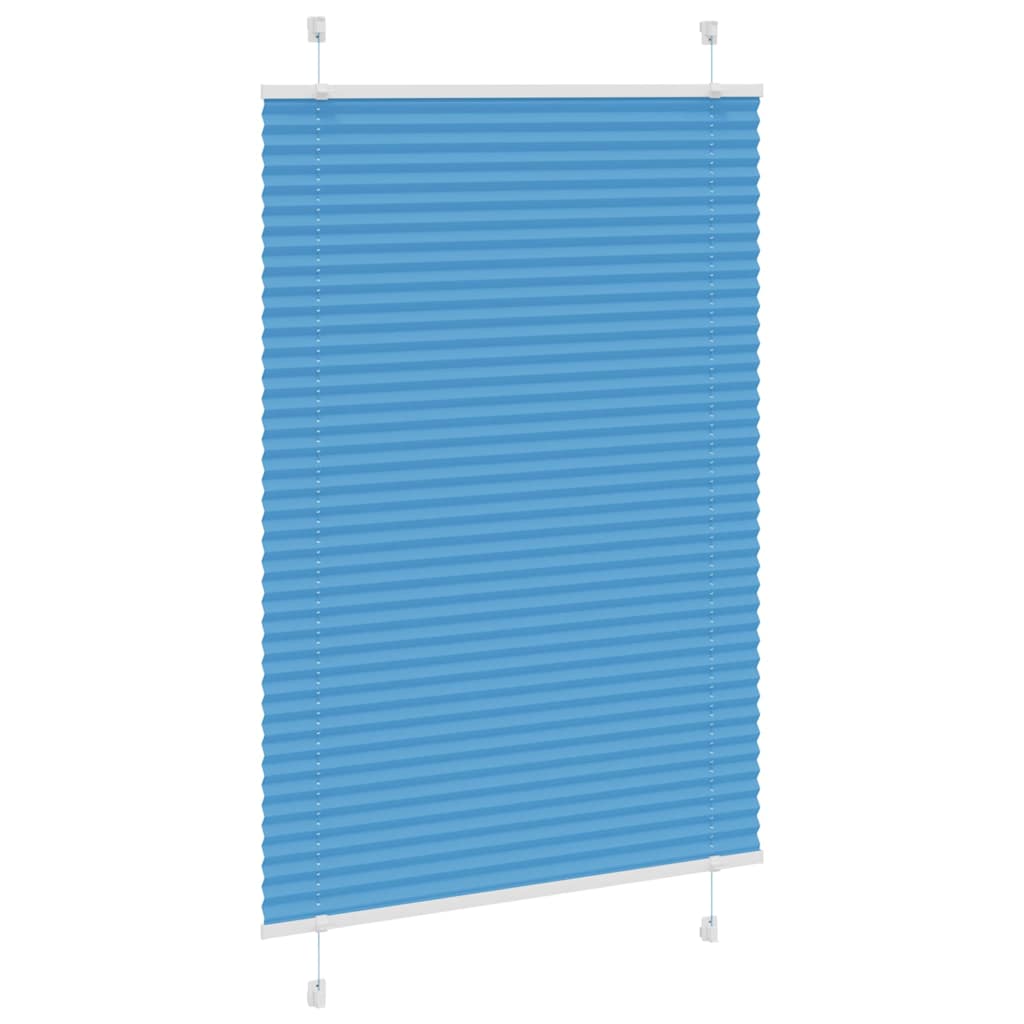 Vidaxl plissé rolgordijn 85x150 cm stofbreedte 84,4 cm polyester blauw