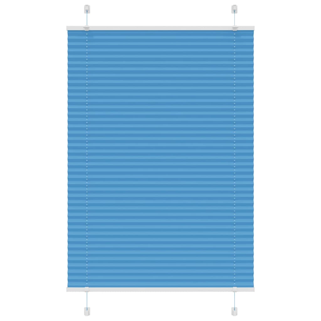 Vidaxl plissé rolgordijn 100x150 cm stofbreedte 99,4cm polyester blauw