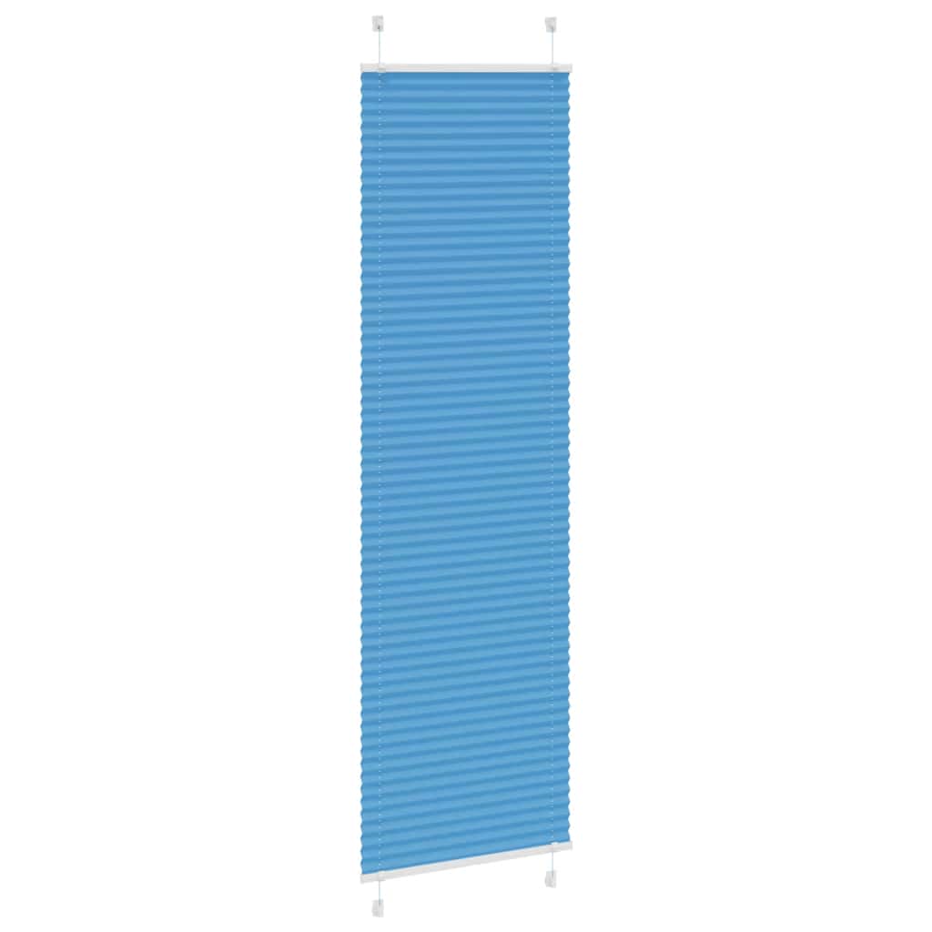 Vidaxl plissé rolgordijn 65x200 cm stofbreedte 64,4 cm polyester blauw