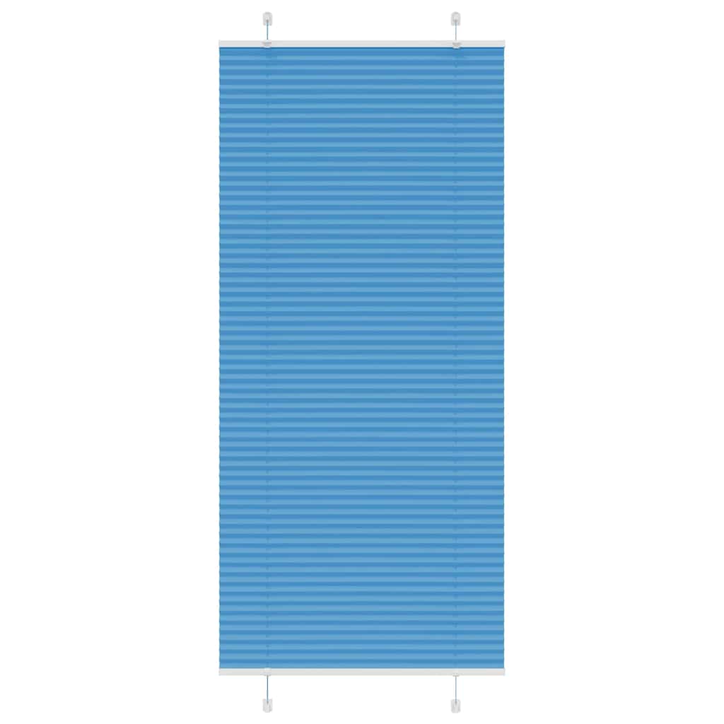 Vidaxl plissé rolgordijn 100x200cm stofbreedte 99,4 cm polyester blauw