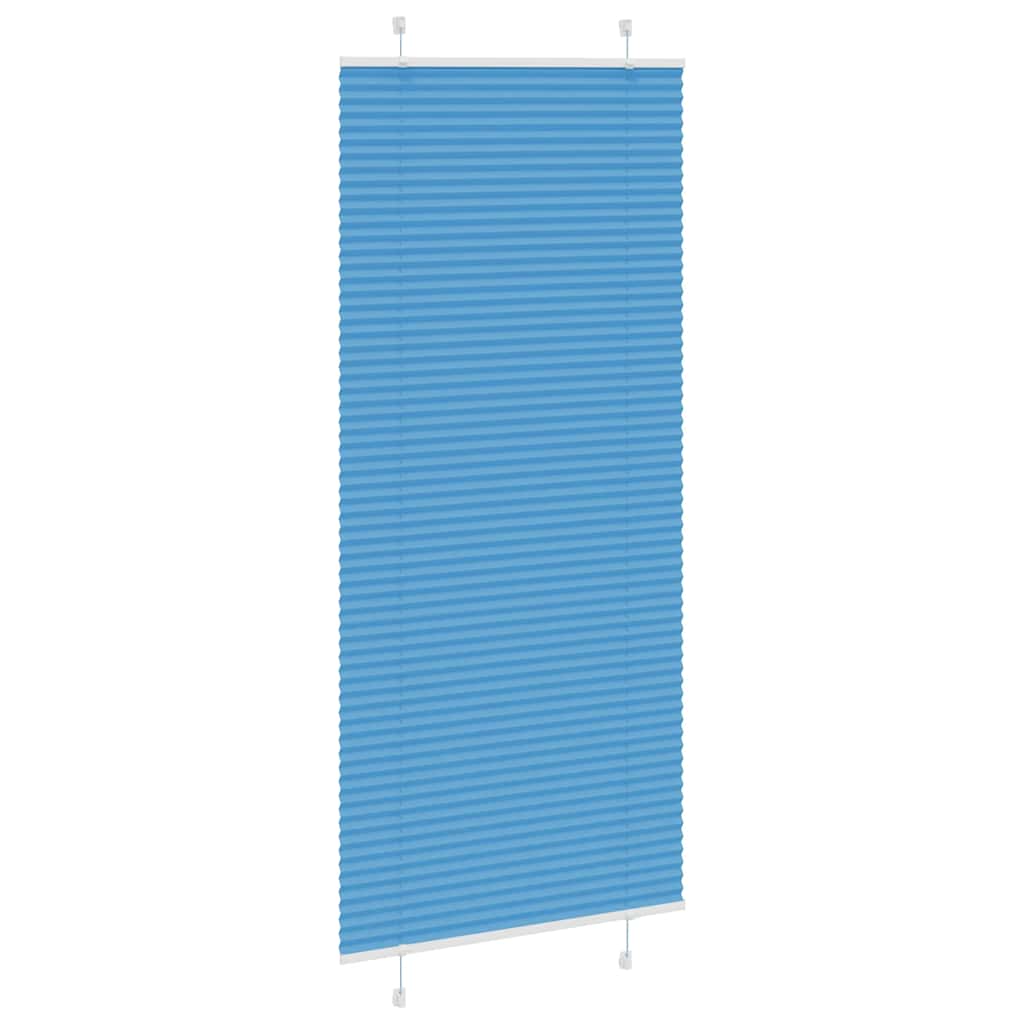 Vidaxl plissé rolgordijn 100x200cm stofbreedte 99,4 cm polyester blauw