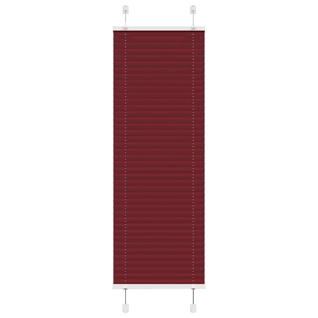 Vidaxl plissé rolgordijn 50x150 cm stofbreedte 49,4 cm bordeauxrood
