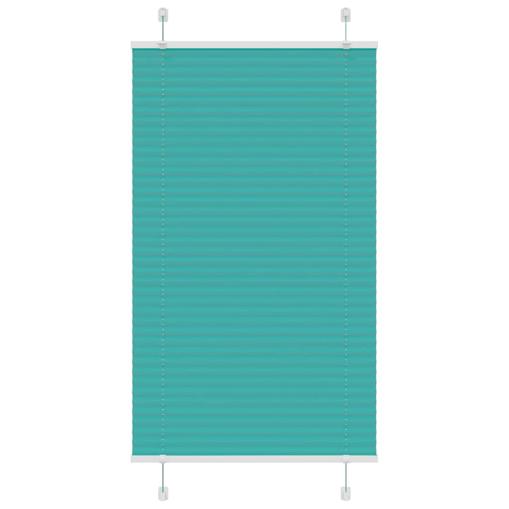 Vidaxl plissé rolgordijn 70x100 cm stofbreedte 69,4 cm petrol groen