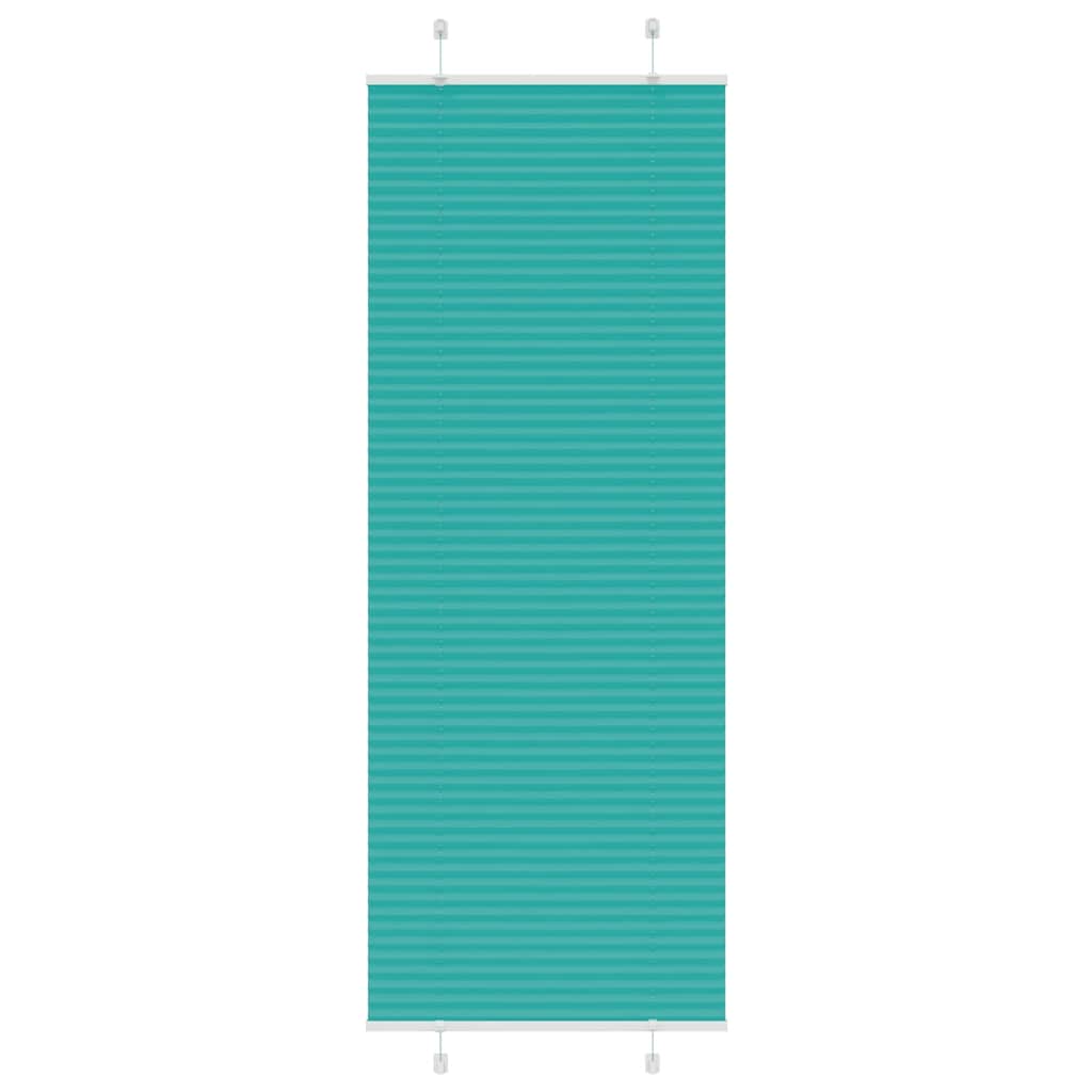 Vidaxl plissé rolgordijn 70x200 cm stofbreedte 69,4 cm petrol groen