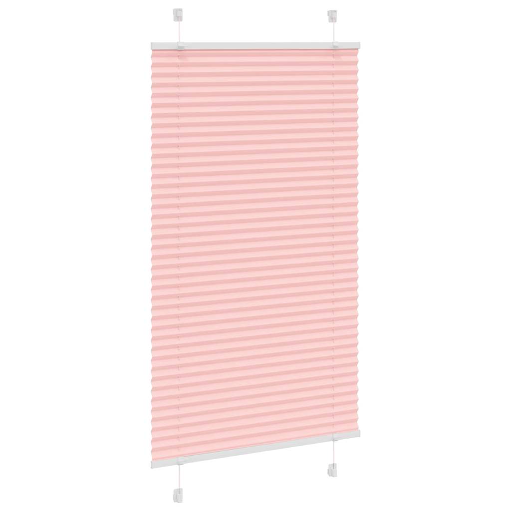 Vidaxl plissé rolgordijn 70x150 cm stofbreedte 69,4 cm polyester roze