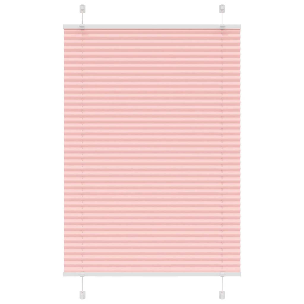Vidaxl plissé rolgordijn 85x150 cm stofbreedte 84,4 cm polyester roze