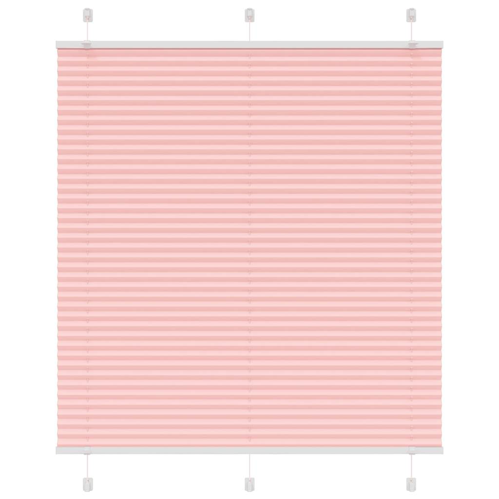Vidaxl plissé rolgordijn 115x150cm stofbreedte 114,4cm polyester roze