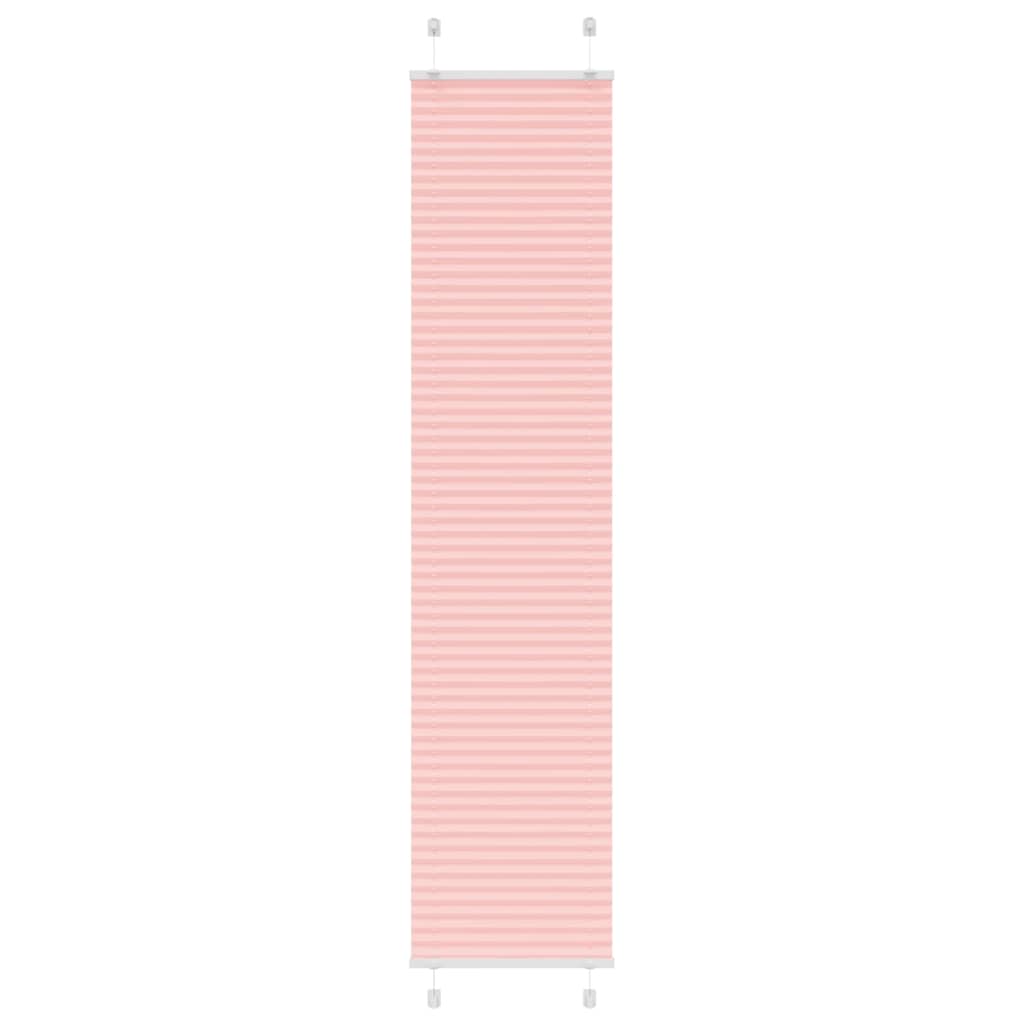 Vidaxl plissé rolgordijn 50x200 cm stofbreedte 49,4 cm polyester roze