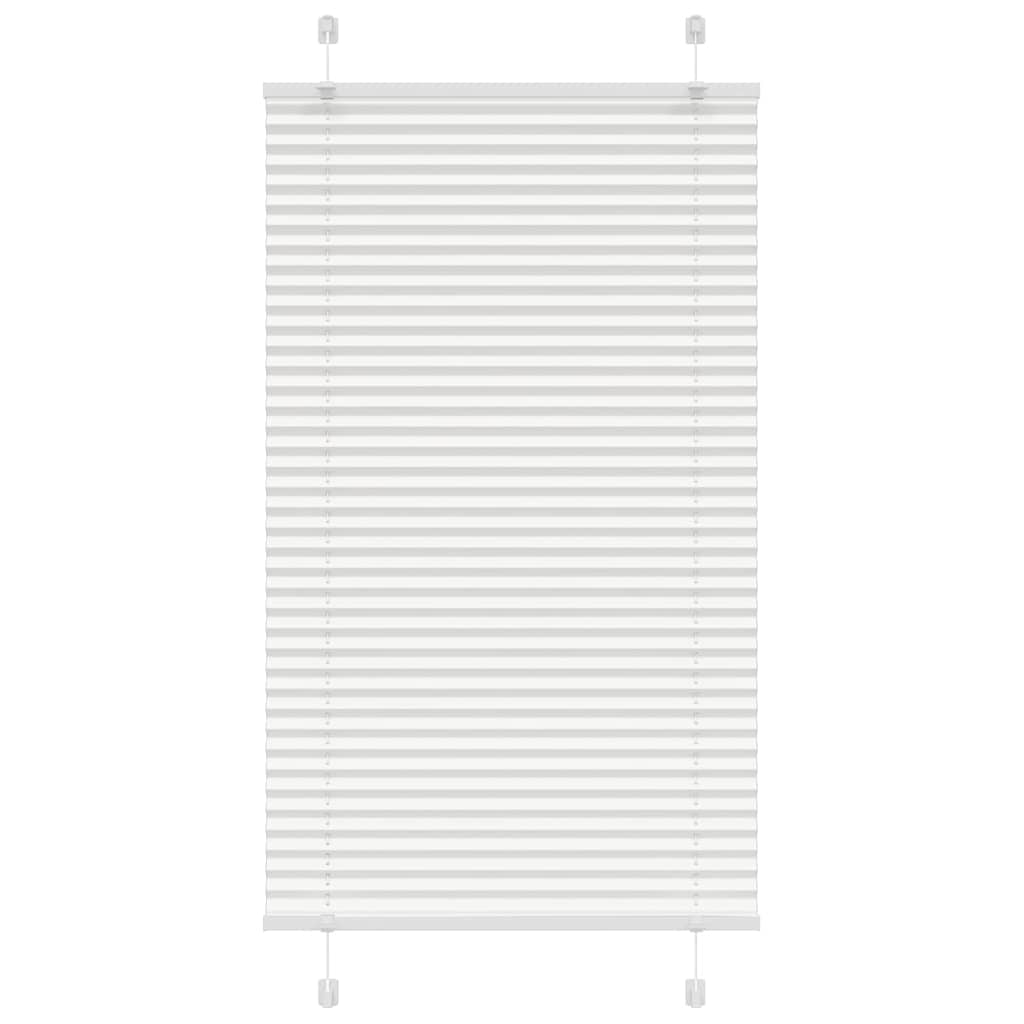 Vidaxl plissé rolgordijn 75x150 cm stofbreedte 74,4 cm polyester wit