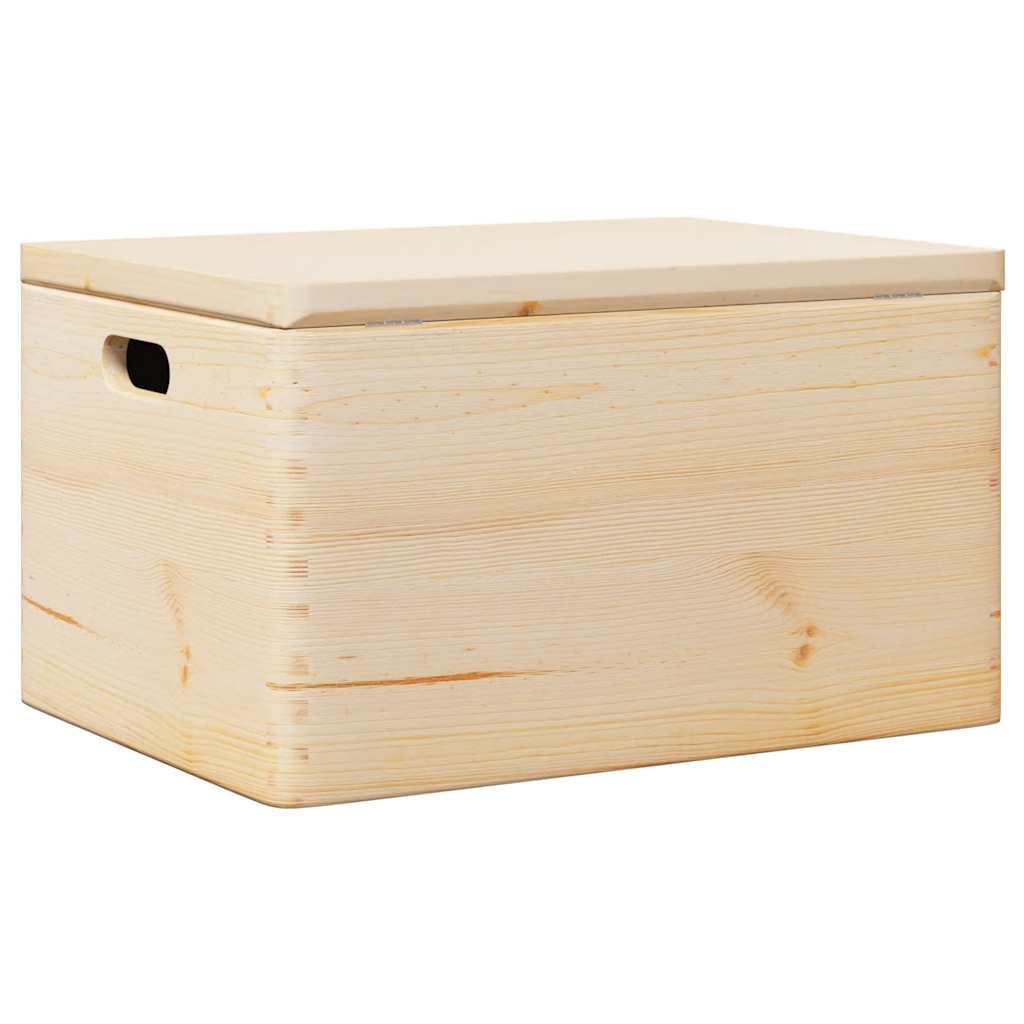 Vidaxx trækasse med låghåndtag 40x30x23cm massivt fyrretræ